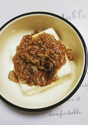 おつまみに♡ひき肉のあんかけ豆腐-レシピのメイン写真
