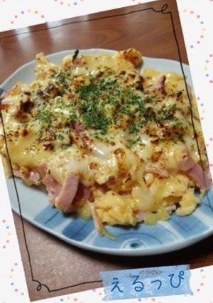 ☆簡単☆スクランブルエッグonチーズ-レシピのメイン写真