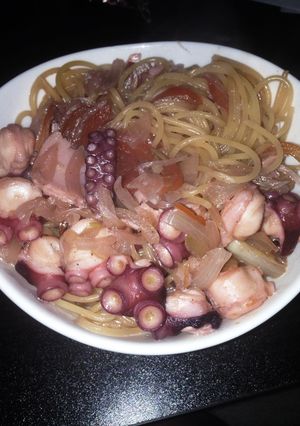 美味しい〜たこパスタ!-レシピのメイン写真