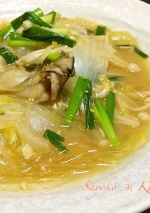 牡蠣と白菜の生姜味噌煮-レシピのメイン写真