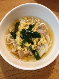 あったか!ニラ玉かけうどん-レシピのメイン写真