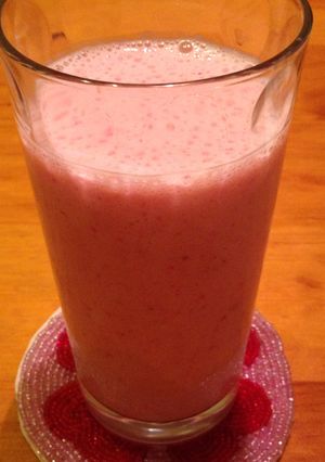 朝食に♡簡単10秒♪いちごミルク-レシピのメイン写真