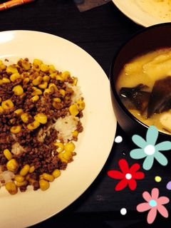 ひき肉ご飯♡-レシピのメイン写真