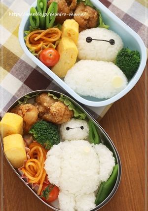 簡単♪キャラ弁　ベイマックス-レシピのメイン写真