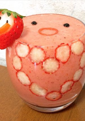 smileスムージー☆いちごパーティー-レシピのメイン写真