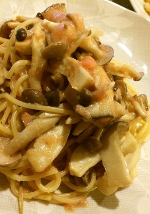 明太子ときのこのスパゲッティ-レシピのメイン写真