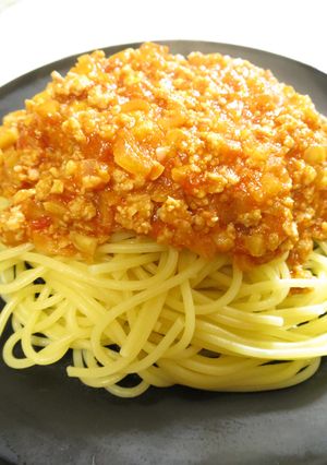 不思議な食感♪「ピーナッツミートソース」-レシピのメイン写真