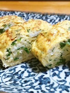 ネギとしらすのだし巻き卵焼き-レシピのメイン写真