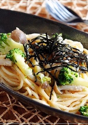 ブロッコリーとしめじの明太子スパゲッティ-レシピのメイン写真