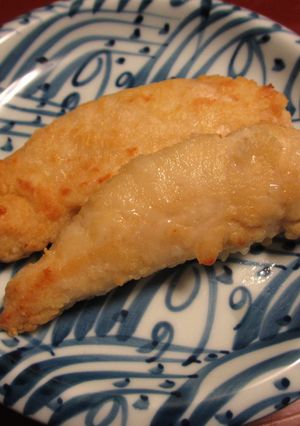 鶏ささみ天ぷら　グリルで揚げ焼き簡単に-レシピのメイン写真