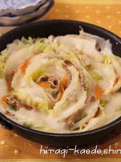 とろ~り餅入り☆豚バラ白菜のミルフィーユ-レシピのメイン写真