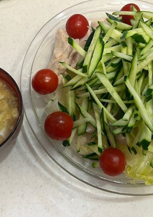 簡単✨胸肉でツルッとさっぱり水晶鶏-レシピのメイン写真