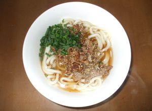 肉みそうどん♪簡単レシピ喉の渇き空咳-レシピのメイン写真