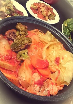ちょっと豪華に☆イタリアントマト鍋-レシピのメイン写真