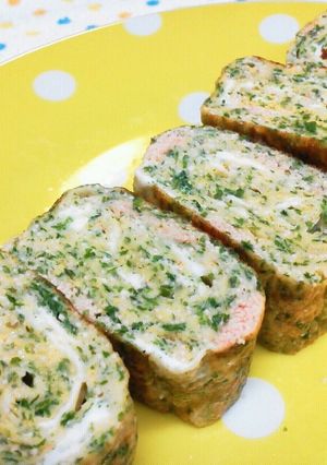 お弁当に。朝食に。たらこと青海苔の卵焼き-レシピのメイン写真