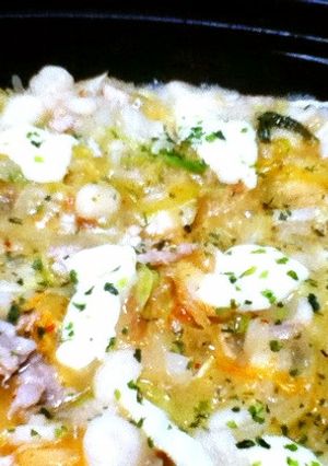 ◆簡単！豚キムチーズのもんじゃ焼き◆-レシピのメイン写真