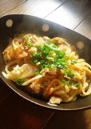 簡単！甘辛味噌焼きうどん-レシピのメイン写真