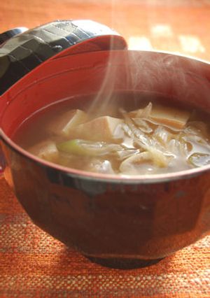 たたき蓮根のお味噌汁-レシピのメイン写真