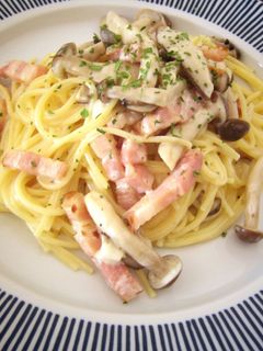 きのことベーコンのクリームパスタ-レシピのメイン写真
