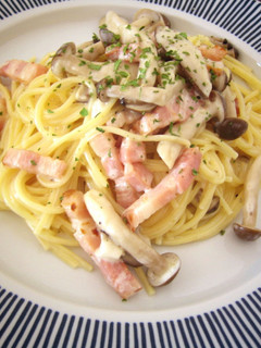 きのことベーコンのクリームパスタ-レシピのメイン写真