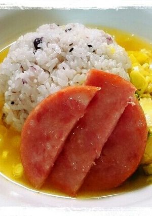 超シンプル♪落とし卵と葱のスープカレー-レシピのメイン写真