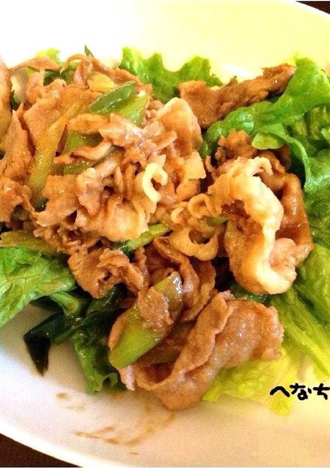 しょうが焼き風豚こま炒め-レシピのメイン写真