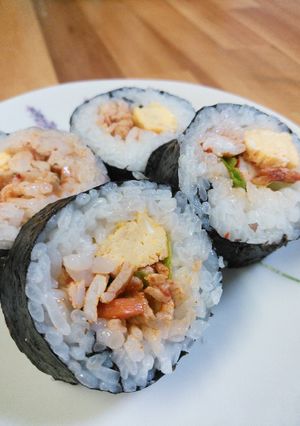 節分にも豚キムチで巻き寿司!!-レシピのメイン写真