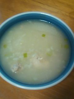 鶏としょうがのぽかぽかおかゆ-レシピのメイン写真