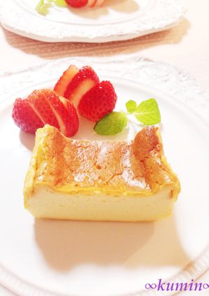 簡単！パウンド型でチーズケーキ♪-レシピのメイン写真