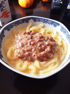 釜玉なっとううどん-レシピのメイン写真