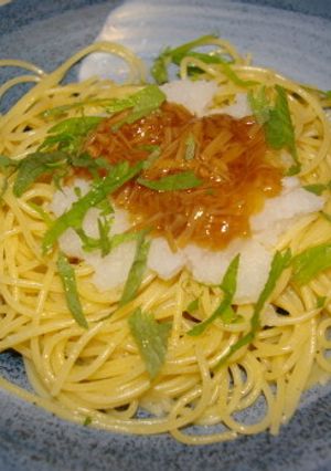 なめ茸と青じその和風パスタ-レシピのメイン写真