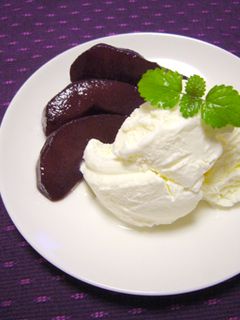 洋梨の赤ワイン煮(コンポート)-レシピのメイン写真