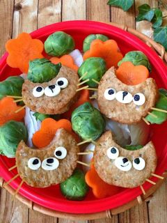 デコ鍋*猫ちゃんハンバーグ キャラ弁にも-レシピのメイン写真