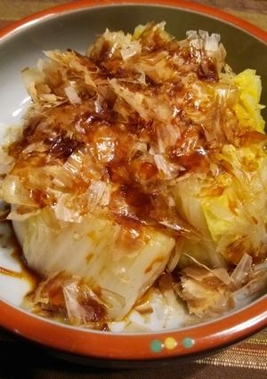 白菜消費！蒸し白菜・おかか醤油がけ♪-レシピのメイン写真