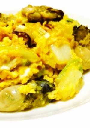 【20分】牡蠣と白菜オイスターマヨ玉炒め-レシピのメイン写真