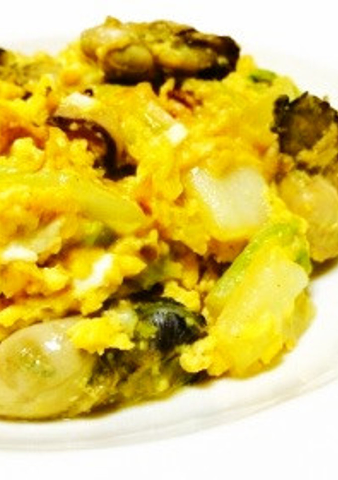 【20分】牡蠣と白菜オイスターマヨ玉炒め-レシピのメイン写真