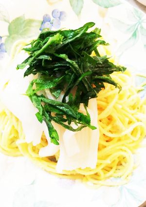 イカと青じその簡単明太子パスタ-レシピのメイン写真