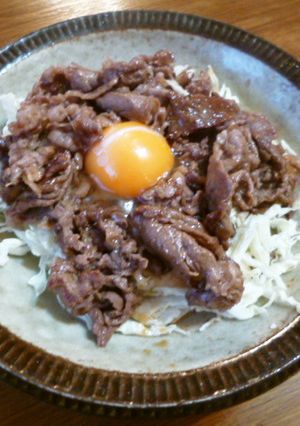 キャベツたっぷり！牛肉の甘辛焼き♪-レシピのメイン写真