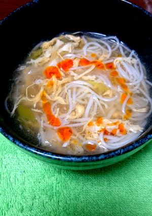 ラー油が決め手♪あったかにゅうめん-レシピのメイン写真