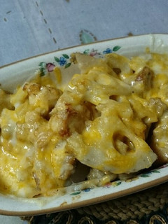 鶏肉とレンコンのチーズ焼き-レシピのメイン写真
