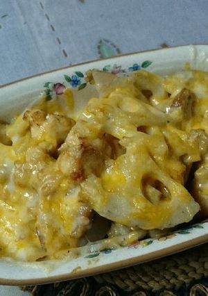 鶏肉とレンコンのチーズ焼き-レシピのメイン写真