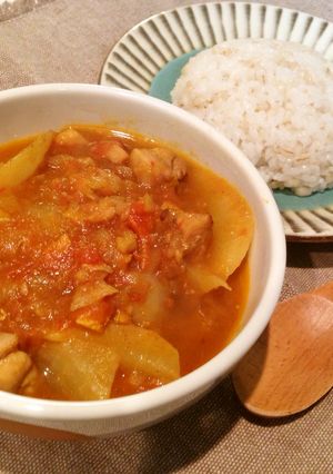 三浦大根と鶏のスープカレー-レシピのメイン写真