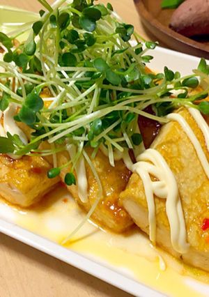 スイートチリソースde豆腐ステーキ♪-レシピのメイン写真