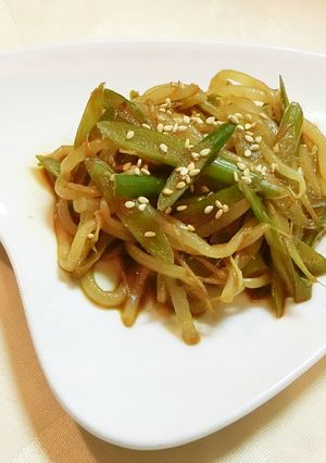 もやしとにんにくの芽の副菜(おつまみ)-レシピのメイン写真