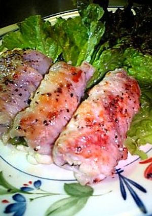 豚肉で大葉えのき巻き巻き-レシピのメイン写真