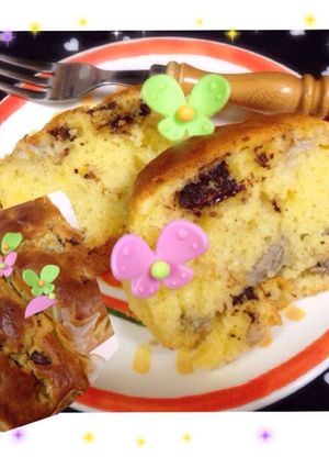 HMチョコバナナチーズケーキ♪時短♪簡単-レシピのメイン写真