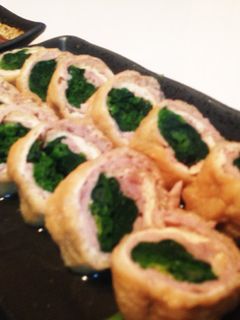 豚肉とほうれん草の薄揚げ包み煮♩お浸し風-レシピのメイン写真