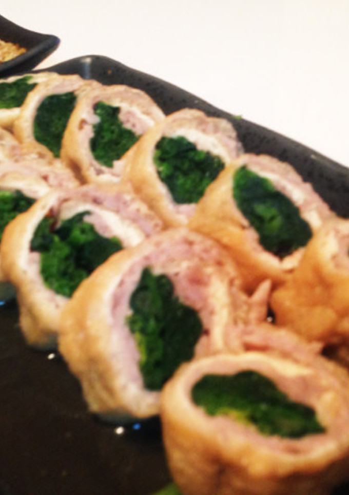 豚肉とほうれん草の薄揚げ包み煮♩お浸し風-レシピのメイン写真