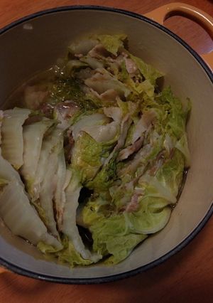 ル・クルーゼで白菜と豚肉のミルフィーユ煮-レシピのメイン写真
