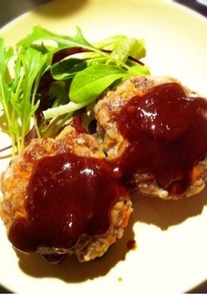 えのきとオクラ♡ハンバーグ-レシピのメイン写真